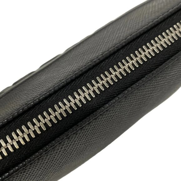 Auth PRADA - 2NE054 Black Saffiano Leather Clutch Bag - Picture 16 of 16